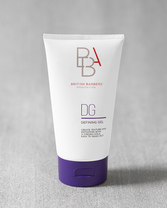 BBA Defining Gel from British Barbers Association – premium men's hair gel for strong hold and texture at The British Barbers Singapore
