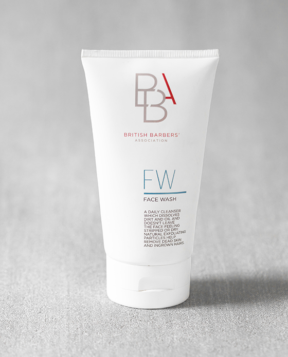 BBA Face Wash from British Barbers Association – premium men's daily cleanser for clean, fresh skin at The British Barbers Singapore barbershop