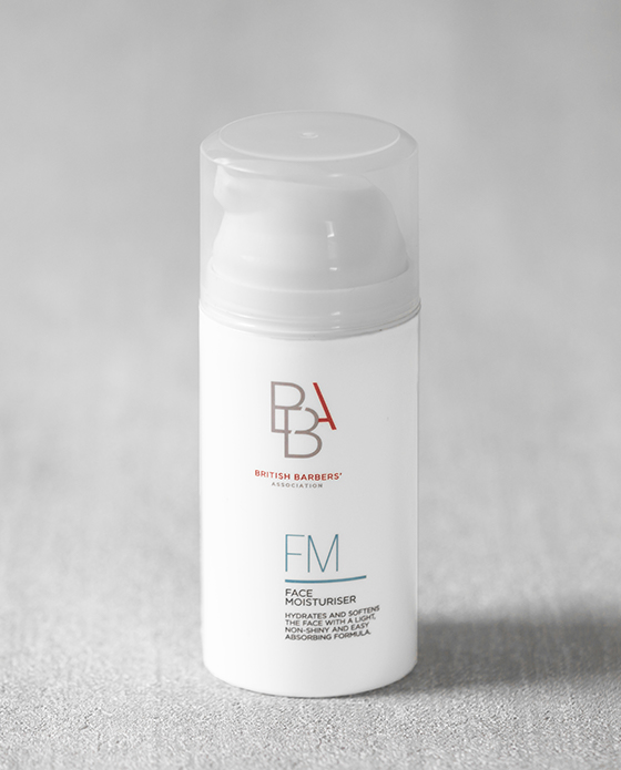 BBA Face Moisturiser from British Barbers Association – premium men's face cream for hydration and soft, non-shiny finish at The British Barbers Singapore