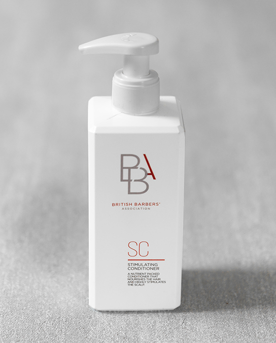 BBA Stimulating Conditioner from British Barbers Association – premium men's hair conditioner to nourish hair and stimulate scalp at The British Barbers Singapore